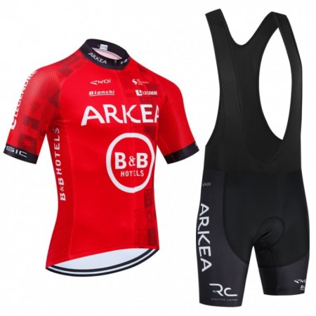Cykeltøj + Cykelshorts 2024 Arkea-B B Hotels Rød